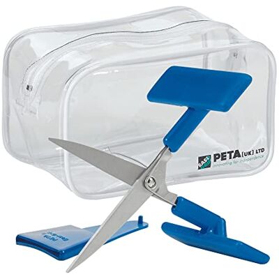 Easi-Grip PETA Push Down Table Top Scissors Stainless Steel 75mm Spring Loaded Blade Ideal for Adults with Poor Hand Control, Weak Grip and Tremors CTT-5 Easi-Grip PETA Push Down Table Top Scissors Stainless Steel 75mm Spring Loaded Blade Ideal for Adults with Poor Hand Control, Weak Grip and Tremors CTT-5