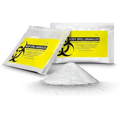 RE-GEN 10x 10g Sachets Packets – Body Fluid Clean Up, Vomit, Urine, Biohazard Spill Highly Absorbent Granules Ideal for First aid Kits, Patient Care Facilities, Spill Stations, Janitorial Supplies RE-GEN 10x 10g Sachets Packets – Body Fluid Clean Up, Vomit, Urine, Biohazard Spill Highly Absorbent Granules Ideal for First aid Kits, Patient Care Facilities, Spill Stations, Janitorial Supplies