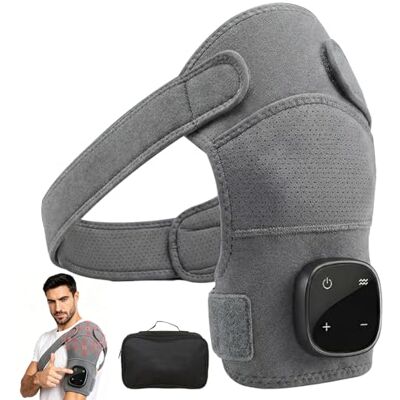 JDKJAG App Control Heated Shoulder Pad, 3 Modes & 6 Heat Settings Shoulder Massage Device, Wireless Heated Shoulder Massage Pad, with 5000 mAh Battery & LED Touch Panel, Gifts for Men Women (C) JDKJAG App Control Heated Shoulder Pad, 3 Modes & 6 Heat Settings Shoulder Massage Device, Wireless Heated Shoulder Massage Pad, with 5000 mAh Battery & LED Touch Panel, Gifts for Men Women (C)