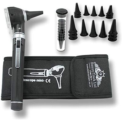 BeautyTrack Mini Otoscope Ear Infection Detector Otoscopes and Pocket Ear Scope Auriscope Fiber Optic Ent Medical Diagnostic Examination Gp Students Nurses Ear Care BeautyTrack Mini Otoscope Ear Infection Detector Otoscopes and Pocket Ear Scope Auriscope Fiber Optic Ent Medical Diagnostic Examination Gp Students Nurses Ear Care
