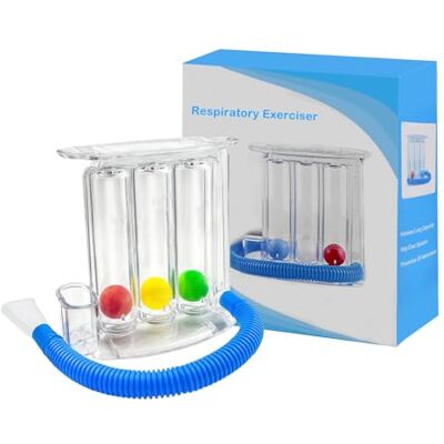 QINGZY Deep Breathing Lung Exerciser, Washable Respiratory Exerciser, Respiratory Training System, 3 Ball Deep Breathing Exerciser, Respiratory Exercise, Incentive Spirometer Spirometry for Lung Trainer QINGZY Deep Breathing Lung Exerciser, Washable Respiratory Exerciser, Respiratory Training System, 3 Ball Deep Breathing Exerciser, Respiratory Exercise, Incentive Spirometer Spirometry for Lung Trainer