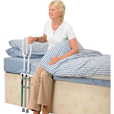 Homecraft Bed Grab Rail – Height-Adjustable Assist Handle for Elderly & Disabled – Sturdy Non-Slip Support for Mobility & Stability – Easy to Assemble, Fits Most Beds for Safe Transfers Homecraft Bed Grab Rail – Height-Adjustable Assist Handle for Elderly & Disabled – Sturdy Non-Slip Support for Mobility & Stability – Easy to Assemble, Fits Most Beds for Safe Transfers
