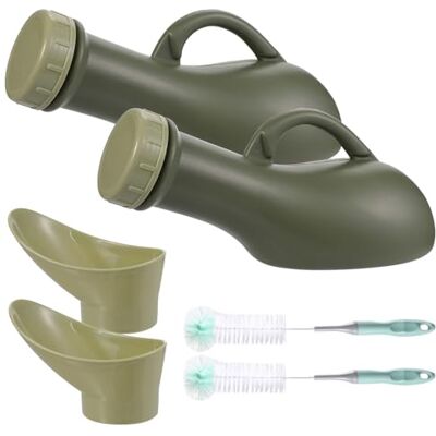 XYYLLL Urinal Bottle with Lid 2 Pack Urine Bottles 1000ml Portable Pee Bottles Plastic Pee Container with Cleaning Brushes for Car Hospital Elderly Incontinence XYYLLL Urinal Bottle with Lid 2 Pack Urine Bottles 1000ml Portable Pee Bottles Plastic Pee Container with Cleaning Brushes for Car Hospital Elderly Incontinence