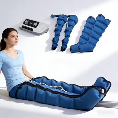 yunzhenzhen Electric Air Compression Leg Massager, Lymphatic Drainant Massage 6 Air Chambers Pressotherapy Machinery,0-30 Min,0-240 Mmhg Adjustable,Legs & Arms Abdomen yunzhenzhen Electric Air Compression Leg Massager, Lymphatic Drainant Massage 6 Air Chambers Pressotherapy Machinery,0-30 Min,0-240 Mmhg Adjustable,Legs & Arms Abdomen