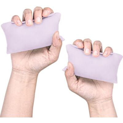 LORYEANM 2Pcs Miniature Hand Massage Pillows, Nonslip Design, Purple Machine Washable Microfiber for Home Travel Use and Elderly Exercise, Hand Muscle Training and Relief LORYEANM 2Pcs Miniature Hand Massage Pillows, Nonslip Design, Purple Machine Washable Microfiber for Home Travel Use and Elderly Exercise, Hand Muscle Training and Relief
