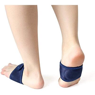 PEDIMEND Padded Arch Support Compression Wrap with Adjustable Strap Plantar Fasciitis Orthopedic Insoles- Support Arch to Correct Flat Foot Fabric Ball of Foot 1 Pair PEDIMEND Padded Arch Support Compression Wrap with Adjustable Strap Plantar Fasciitis Orthopedic Insoles- Support Arch to Correct Flat Foot Fabric Ball of Foot 1 Pair