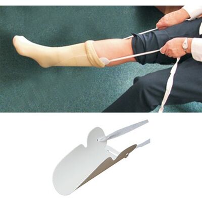 Kozee Komforts Shaped Plastic Sock Puller Aid with Tapes an Essential Dressing Aid for the Elderly and Disabled Provides Easy Assistance for Limited Mobility Individuals When Putting on Socks Kozee Komforts Shaped Plastic Sock Puller Aid with Tapes an Essential Dressing Aid for the Elderly and Disabled Provides Easy Assistance for Limited Mobility Individuals When Putting on Socks