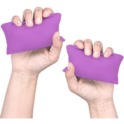 LORYEANM 2Pcs Miniature Hand Massage Pillows, Nonslip Design, Darkpurple, E Machine Washable Microfiber for Home Travel Use and Elderly Exercise, Hand Muscle Training and Relief LORYEANM 2Pcs Miniature Hand Massage Pillows, Nonslip Design, Darkpurple, E Machine Washable Microfiber for Home Travel Use and Elderly Exercise, Hand Muscle Training and Relief