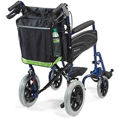 NRS Reflective Wheelchair Scooter Bag, Black and Green NRS Reflective Wheelchair Scooter Bag, Black and Green
