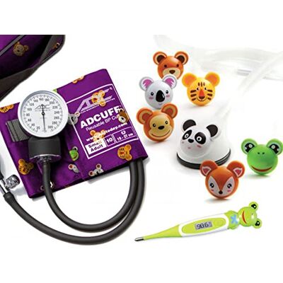 ADC Pro’S Combo Adimals Kit, Pocket Aneroid Sphygmomanometer, Pediatric Stethoscope And Thermometer ADC Pro’S Combo Adimals Kit, Pocket Aneroid Sphygmomanometer, Pediatric Stethoscope And Thermometer