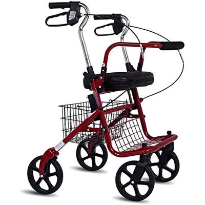 GLJTUO Roller-Type Walking Frame Portable/Foldable Multi-Functional Four-Wheel Walker Standard Walker Double the Comfort GLJTUO Roller-Type Walking Frame Portable/Foldable Multi-Functional Four-Wheel Walker Standard Walker Double the Comfort