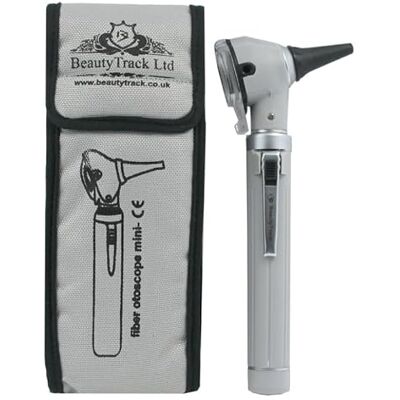 BeautyTrack F.O Mini Otoscope Auriscope Fiber Optic Ent Medical Diagnostic Examination Gp Students Nurses Ear Care (Grey) BeautyTrack F.O Mini Otoscope Auriscope Fiber Optic Ent Medical Diagnostic Examination Gp Students Nurses Ear Care (Grey)