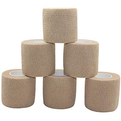 Nature Therapy NT First Step Cohesive Bandage 5cm x 4.5m (Skin, Box of 6) Nature Therapy NT First Step Cohesive Bandage 5cm x 4.5m (Skin, Box of 6)
