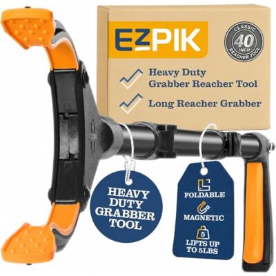 EZPIK 101cm/40in Litter Pickers Grabber Stick, Helping Hand Grabbers Dressing Aid Stick for Disabled, Adults, and Elderly, Heavy Duty Long Handled Pick Up Stick Grabber (Black) EZPIK 101cm/40in Litter Pickers Grabber Stick, Helping Hand Grabbers Dressing Aid Stick for Disabled, Adults, and Elderly, Heavy Duty Long Handled Pick Up Stick Grabber (Black)