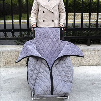 SKORDO Wheelchair Warmer Cover Blanket, Anti-freeze leg blanket Windproof Fleece Lined Cozy Leg Cover with Zipper for Leg Lower Body Warm SKORDO Wheelchair Warmer Cover Blanket, Anti-freeze leg blanket Windproof Fleece Lined Cozy Leg Cover with Zipper for Leg Lower Body Warm