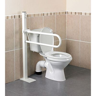 Homecraft Devon Floor-Mounted Folding Rail, 55 cm (22 Inch), Standard Bathroom Aid for Elderly, Handicapped, & Disabled, Stability Grab Bar, Flip-Up Safety Support (Eligible for VAT relief in the UK) Homecraft Devon Floor-Mounted Folding Rail, 55 cm (22 Inch), Standard Bathroom Aid for Elderly, Handicapped, & Disabled, Stability Grab Bar, Flip-Up Safety Support (Eligible for VAT relief in the UK)