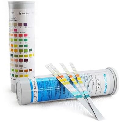 Accu-Answer isaw 100xUTI Urine Test Strips(11-Parameters),Urinary Tract Infection Strip. Simple,Fast and Accurate.Urinalysis Home Testing Stick Kit for Ketone,pH,Glucose,Nitrite,Leukocytes to Help Monitor Your Health Accu-Answer isaw 100xUTI Urine Test Strips(11-Parameters),Urinary Tract Infection Strip. Simple,Fast and Accurate.Urinalysis Home Testing Stick Kit for Ketone,pH,Glucose,Nitrite,Leukocytes to Help Monitor Your Health