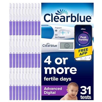 Clearblue Advanced Digital Ovulation Tests & Pregnancy Test Combo, 30+1 Clearblue Advanced Digital Ovulation Tests & Pregnancy Test Combo, 30+1