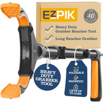 EZPIK 101cm/40in Litter Pickers Grabber Stick, Helping Hand Grabbers Dressing Aid Stick for Disabled, Adults, and Elderly, Heavy Duty Long Handled Pick Up Stick Grabber (2 Pack, Black) EZPIK 101cm/40in Litter Pickers Grabber Stick, Helping Hand Grabbers Dressing Aid Stick for Disabled, Adults, and Elderly, Heavy Duty Long Handled Pick Up Stick Grabber (2 Pack, Black)