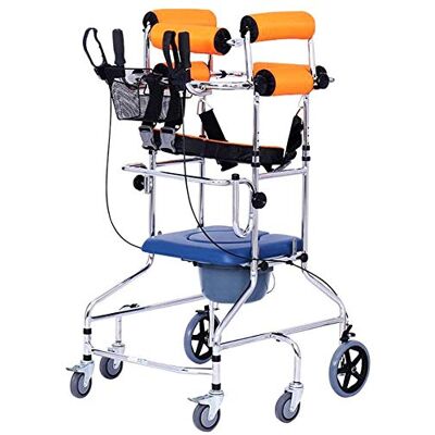 SBCGFY Walker,Standing Walk Stand/Walker/Toilet Seat Walk Aid Equipment/Walking Assist Equipped Height Adjustable 6 Wheels with Handbrake SBCGFY Walker,Standing Walk Stand/Walker/Toilet Seat Walk Aid Equipment/Walking Assist Equipped Height Adjustable 6 Wheels with Handbrake