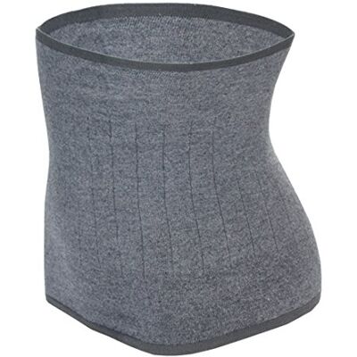 Qchomee Themal Therapy Knit Kidney Warmer Abdominal Binder Stomach Lumbar Lower Back Support Brace Slim Waist Trimmer Wrap Belt Postpartum Belly Band Warm Kidney Pain Relief (Grey, M for waist girth 57-90CM) Qchomee Themal Therapy Knit Kidney Warmer Abdominal Binder Stomach Lumbar Lower Back Support Brace Slim Waist Trimmer Wrap Belt Postpartum Belly Band Warm Kidney Pain Relief (Grey, M for waist girth 57-90CM)