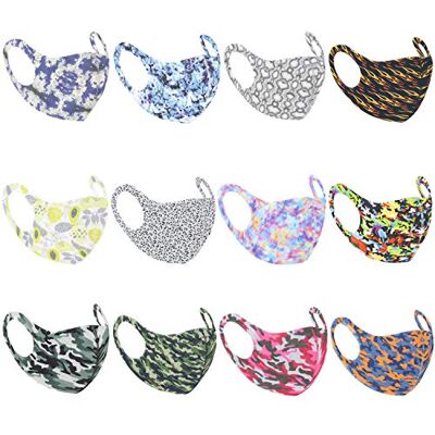 Zac's Alter Ego Set of 12 Non Medical Patterned Breathable Face Masks Zac's Alter Ego Set of 12 Non Medical Patterned Breathable Face Masks