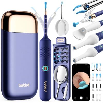 BEBIRD Ear Cleaning Camera Wax Removal Tool kit, Flexible Ear Scope Otoscope Camera Light, Visual Ear Picker Wireless Earwax Remover Tweezers for Adults & Kids BEBIRD Ear Cleaning Camera Wax Removal Tool kit, Flexible Ear Scope Otoscope Camera Light, Visual Ear Picker Wireless Earwax Remover Tweezers for Adults & Kids