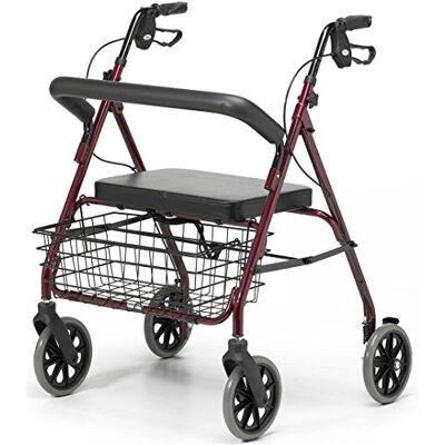 Days Heavy Duty Steel Bariatric Rollator, Walker & Rest Seat for Elderly, Disabled, & Limited Mobility Patients, Walking Stabilizer for Post Surgery & Injury Individuals, Four Wheel 700 lb. Capacity Days Heavy Duty Steel Bariatric Rollator, Walker & Rest Seat for Elderly, Disabled, & Limited Mobility Patients, Walking Stabilizer for Post Surgery & Injury Individuals, Four Wheel 700 lb. Capacity