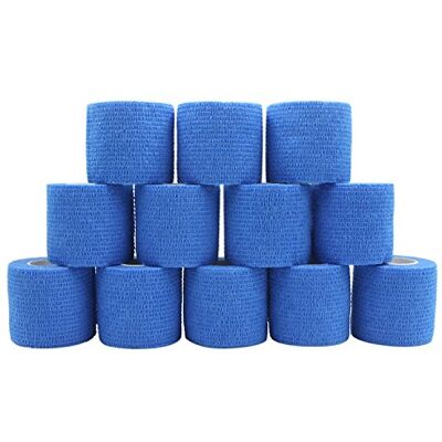 Nature Therapy NT First Step Cohesive Bandage 5cm x 4.5m (Blue, Box of 12) Nature Therapy NT First Step Cohesive Bandage 5cm x 4.5m (Blue, Box of 12)