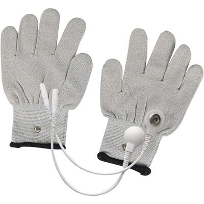 Careforyou Conductive Gloves Electrode EMS Gloves with Snap Electrodes Pads Massage Glove Careforyou Conductive Gloves Electrode EMS Gloves with Snap Electrodes Pads Massage Glove