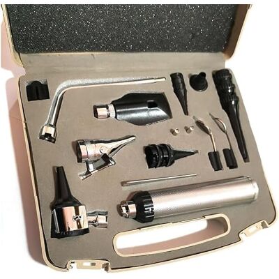 WANZHASHIWO Veterinary LED Ophthalmoscope And Otoscope Diagnostic Set, ENT Diagnostic Kit, 12 Miscellaneous Diagnostic Instruments, Five Senses Organ Checker Set, Xamination Small Animals WANZHASHIWO Veterinary LED Ophthalmoscope And Otoscope Diagnostic Set, ENT Diagnostic Kit, 12 Miscellaneous Diagnostic Instruments, Five Senses Organ Checker Set, Xamination Small Animals