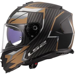 LS2 Motorcycle Helmet. FF800 Storm II Full Face Crash Helmet. ECE 22.06 Homologation. TRACKER MATT BLACK GOLD. L LS2 Motorcycle Helmet. FF800 Storm II Full Face Crash Helmet. ECE 22.06 Homologation. TRACKER MATT BLACK GOLD. L