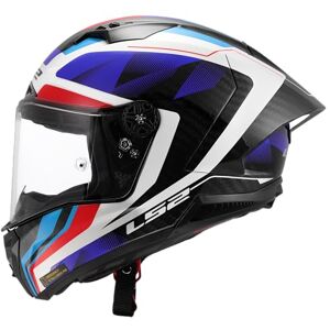LS2 Thunder Carbon Crash Helmet. FF805 6K Carbon. Full Faced Motorcycle Helmet ECE 22.06 Homologation RAUTE Gloss Blue Red XL LS2 Thunder Carbon Crash Helmet. FF805 6K Carbon. Full Faced Motorcycle Helmet ECE 22.06 Homologation RAUTE Gloss Blue Red XL