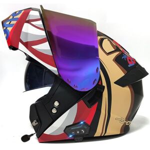 Yuanliang Motorcycle Helmet Flip-Up Modular Helmets with Bluetooth DOT/ECE Approved Full Face Helmet Scooter Helmet Crash Helmet with Dual Sun Visor Motorbike Helmet Ideal for Men Women 22,L:59-60CM Yuanliang Motorcycle Helmet Flip-Up Modular Helmets with Bluetooth DOT/ECE Approved Full Face Helmet Scooter Helmet Crash Helmet with Dual Sun Visor Motorbike Helmet Ideal for Men Women 22,L:59-60CM