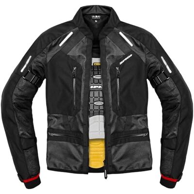 SPIDI Tech Armor Summer Mesh Motorcycle Jacket, Black SPIDI Tech Armor Summer Mesh Motorcycle Jacket, Black