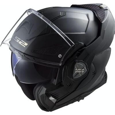 LS2 FF901 Advant X Modular Motorcycle Helmet. 180° Flip Front Dual Visor Full Face Motorbike Helmet. ECE 22.06 Certified. MATT BLACK (M) LS2 FF901 Advant X Modular Motorcycle Helmet. 180° Flip Front Dual Visor Full Face Motorbike Helmet. ECE 22.06 Certified. MATT BLACK (M)