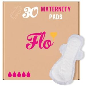 FLO Bamboo Maternity Pads – Ultra Absorbent, Maximum Protection, Ultra Long 4 Wings, Breathable Pads for Postpartum – 30 Pads FLO Bamboo Maternity Pads – Ultra Absorbent, Maximum Protection, Ultra Long 4 Wings, Breathable Pads for Postpartum – 30 Pads