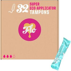 FLO Organic Cotton Applicator Super Tampons – Absorbent, Soft, Smooth Applicator – Super w – 32 Count FLO Organic Cotton Applicator Super Tampons – Absorbent, Soft, Smooth Applicator – Super w – 32 Count