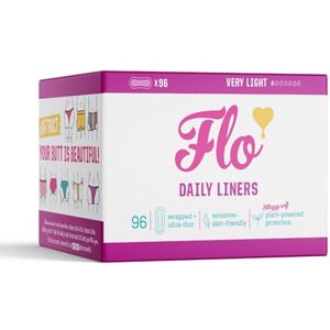 FLO Bamboo Panty Liners – Ultra-Thin, Breathable, Slim Individually Wrapped Liners for Daily Freshness – 96 Liners FLO Bamboo Panty Liners – Ultra-Thin, Breathable, Slim Individually Wrapped Liners for Daily Freshness – 96 Liners