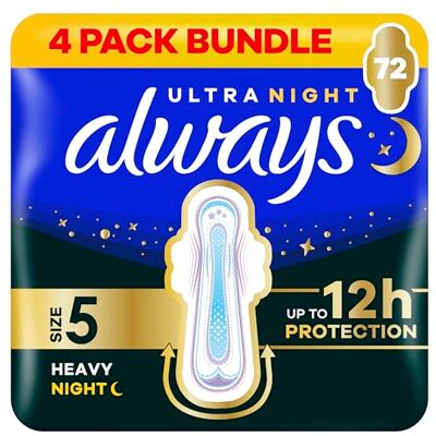 Always - Secure Night - Size 5 - 72 pk - Sanitary towels Always - Secure Night - Size 5 - 72 pk - Sanitary towels