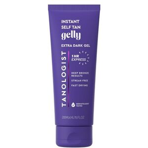 Tanologist Self Tan Gelly- Extra Dark, Express Self Tanning Gel, Tinted Guide Color, Fast Drying Formula, Streak-Free, Hyaluronic Acid, Dermatologist Tested, 6.76 fl. oz/200 ml Tube Tanologist Self Tan Gelly- Extra Dark, Express Self Tanning Gel, Tinted Guide Color, Fast Drying Formula, Streak-Free, Hyaluronic Acid, Dermatologist Tested, 6.76 fl. oz/200 ml Tube