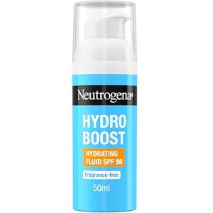 Neutrogena Hydro Boost Hydrating Face Fluid SPF 50, with Hyaluronic Acid, Pro-Vitamin B5 and Niacinamide, Broad Spectrum for Dry Skin, 50ml Neutrogena Hydro Boost Hydrating Face Fluid SPF 50, with Hyaluronic Acid, Pro-Vitamin B5 and Niacinamide, Broad Spectrum for Dry Skin, 50ml