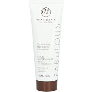 VITA LIBERATA Organic Self Tanning Lotion Fabulous Self Tan Lotion Natural, Organic, Vegan Fake Tan Lotion Medium 100 ml VITA LIBERATA Organic Self Tanning Lotion Fabulous Self Tan Lotion Natural, Organic, Vegan Fake Tan Lotion Medium 100 ml