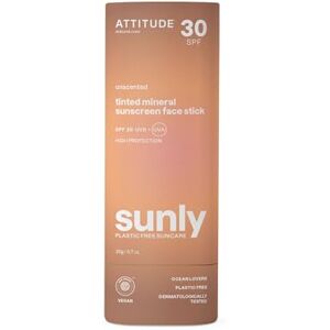 BIO SPECTRA ATTITUDE ATTITUDE Tinted Mineral Sunscreen Face Stick with Zinc Oxide, SPF 30, EWG Verified, Plastic-Free, Broad Spectrum UVA/UVB Protection, Dermatologically Tested, Vegan, Unscented, 20 g BIO SPECTRA ATTITUDE ATTITUDE Tinted Mineral Sunscreen Face Stick with Zinc Oxide, SPF 30, EWG Verified, Plastic-Free, Broad Spectrum UVA/UVB Protection, Dermatologically Tested, Vegan, Unscented, 20 g