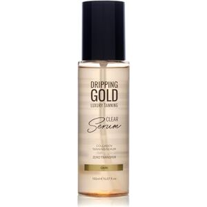 Dripping Gold Luxury Tanning Clear Serum Dark Transparent, Streak-Free & Hydrating Self Tanner Infused with Hyaluronic Acid & Vitamin E 150ml Dripping Gold Luxury Tanning Clear Serum Dark Transparent, Streak-Free & Hydrating Self Tanner Infused with Hyaluronic Acid & Vitamin E 150ml