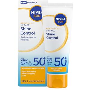 Breathable UV Face Shine Control SPF 50+ (40ml), 12H+ Oil Control Face Sunscreen, Lightweight and Non-Comedogenic Formula, Non-Greasy With Matt Effect Breathable UV Face Shine Control SPF 50+ (40ml), 12H+ Oil Control Face Sunscreen, Lightweight and Non-Comedogenic Formula, Non-Greasy With Matt Effect