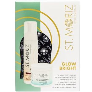 ST. MORIZ St Moriz Glow Bright Fake Tan Gift Set Contains 1 x St Moriz Medium Tanning Mousse, 1 x Self Tan Remover Pads & 1 x Velvet Tanning Mitt Worth £13.97 ST. MORIZ St Moriz Glow Bright Fake Tan Gift Set Contains 1 x St Moriz Medium Tanning Mousse, 1 x Self Tan Remover Pads & 1 x Velvet Tanning Mitt Worth £13.97