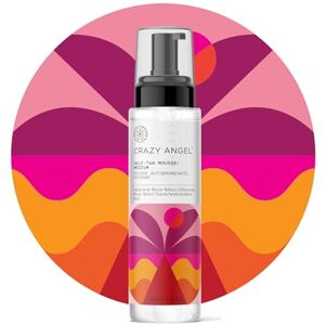 Crazy Angel Vegan Clear Self-Tan Mousse (Medium tan). No colour transfer. Made in UK. 200ml. Crazy Angel Vegan Clear Self-Tan Mousse (Medium tan). No colour transfer. Made in UK. 200ml.