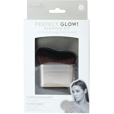 DC DANIELLE Danielle Creations Self-Tan Application Set – Exfoliating Tanning Mitt Glove & Body Brush for Streak-Free Fake Tan, Smooth Pre-Tan Skin Prep, Even Bronzing, Sunless Tanner Accessories DC DANIELLE Danielle Creations Self-Tan Application Set – Exfoliating Tanning Mitt Glove & Body Brush for Streak-Free Fake Tan, Smooth Pre-Tan Skin Prep, Even Bronzing, Sunless Tanner Accessories