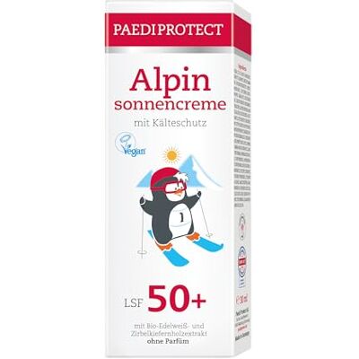 PaediProtect Alpine Sun Cream for Children and Adults, 30 ml SPF 50+, Sun Cream Face Ideal for Winter, Sun Protection with Jojoba Oil, Anti-Pigment Spots, Fragrance- and Microplastic PaediProtect Alpine Sun Cream for Children and Adults, 30 ml SPF 50+, Sun Cream Face Ideal for Winter, Sun Protection with Jojoba Oil, Anti-Pigment Spots, Fragrance- and Microplastic